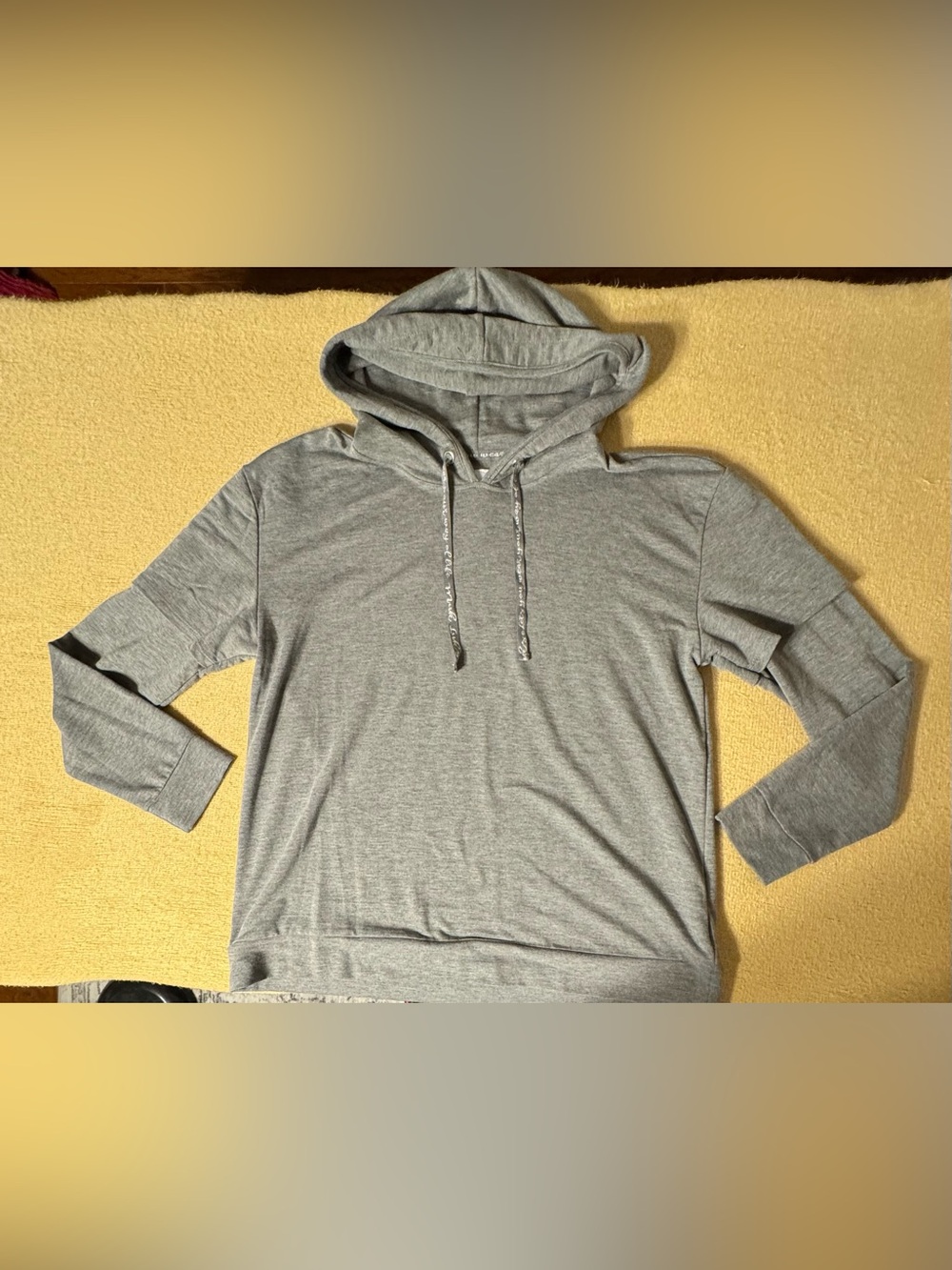 Muk Luks Women's Light Gray Hoodie Pullover